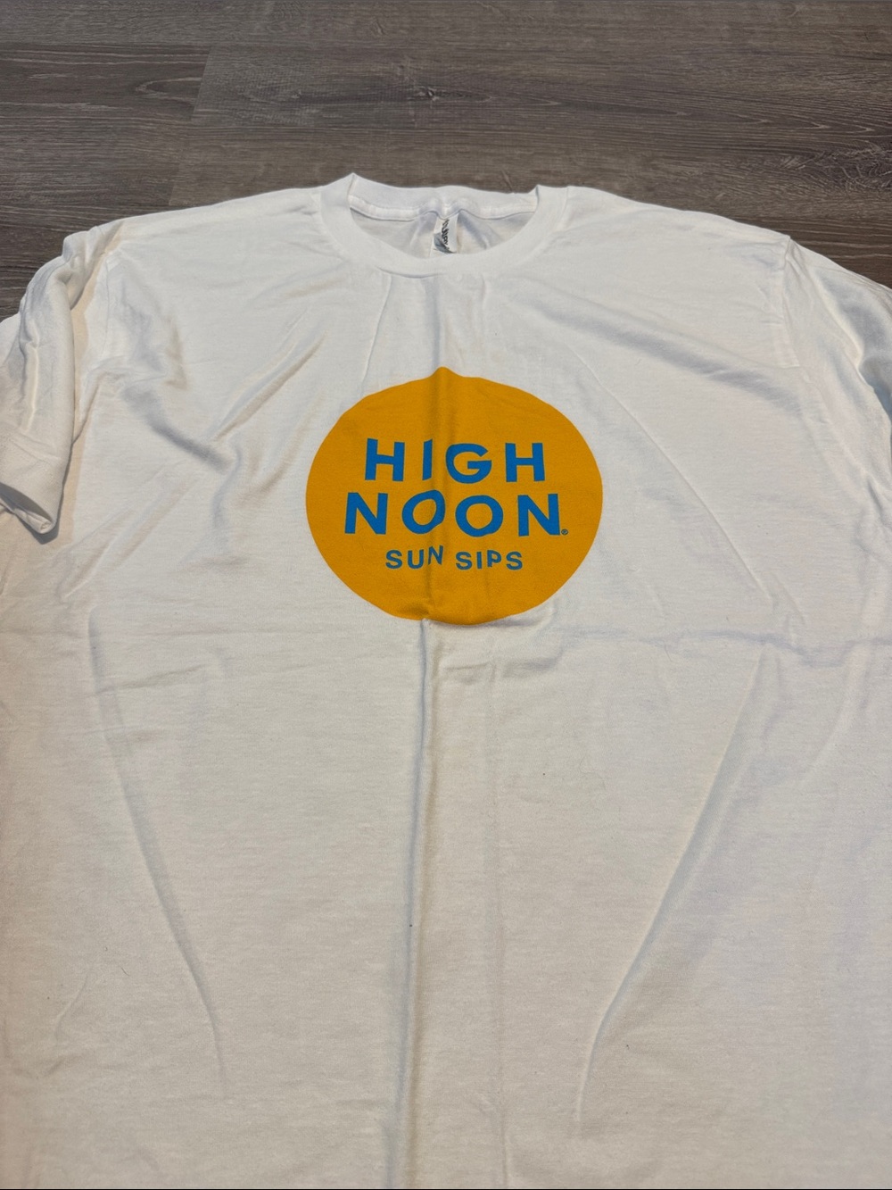 New High Noon Sun Sips White Graphic Tee